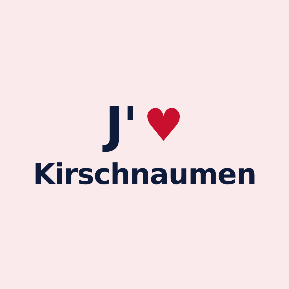 Magnet personnalisé Kirschnaumen — design J'aime Kirschnaumen