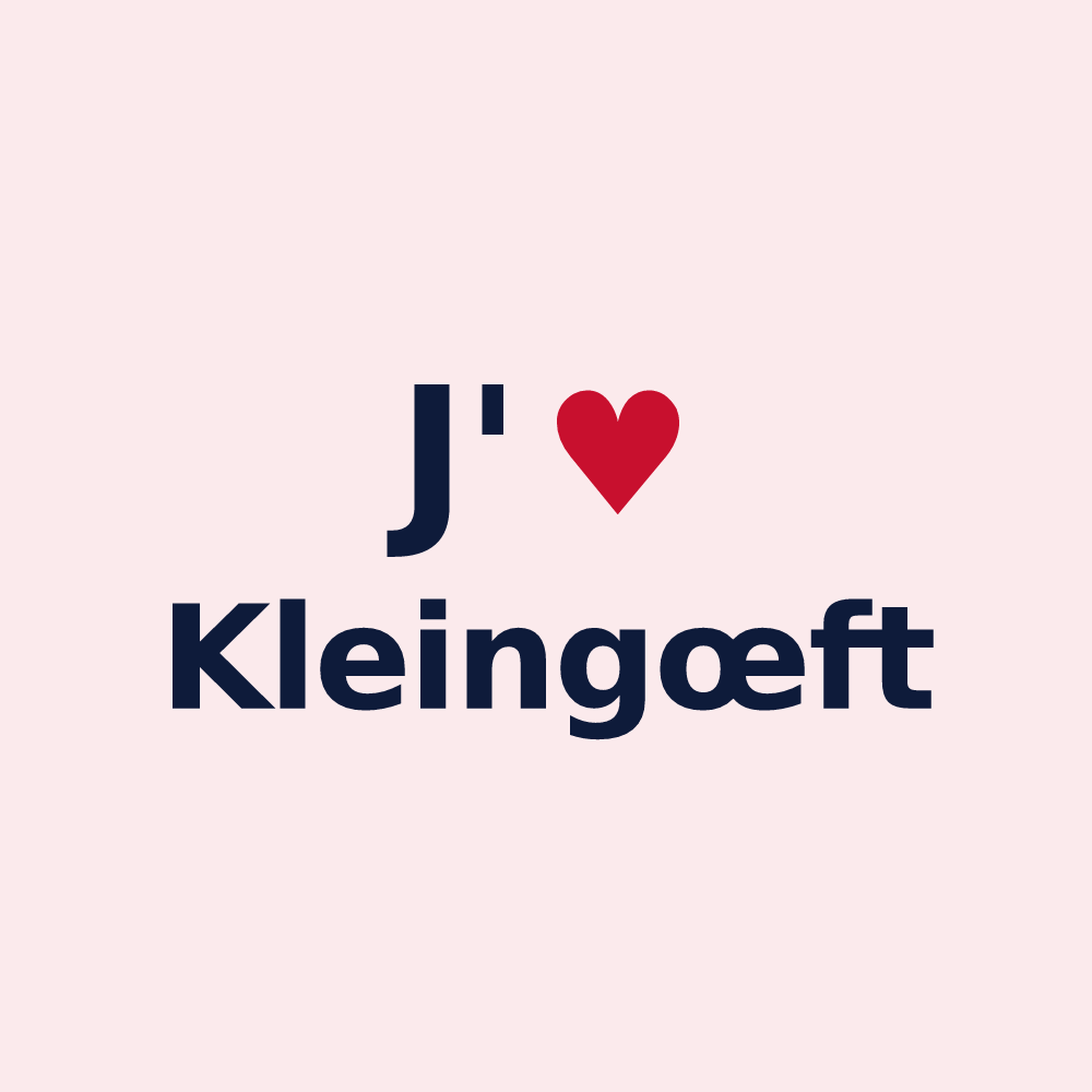 Magnet personnalisé Kleingœft — design J'aime Kleingœft