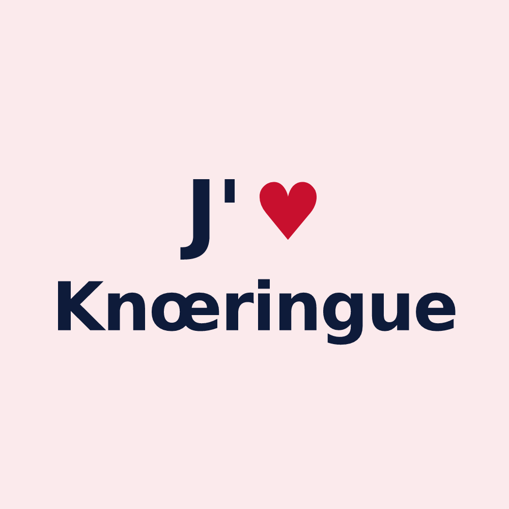 Magnet personnalisé Knœringue — design J'aime Knœringue