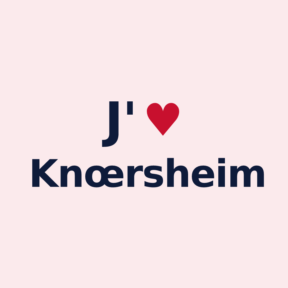 Magnet personnalisé Knœrsheim — design J'aime Knœrsheim