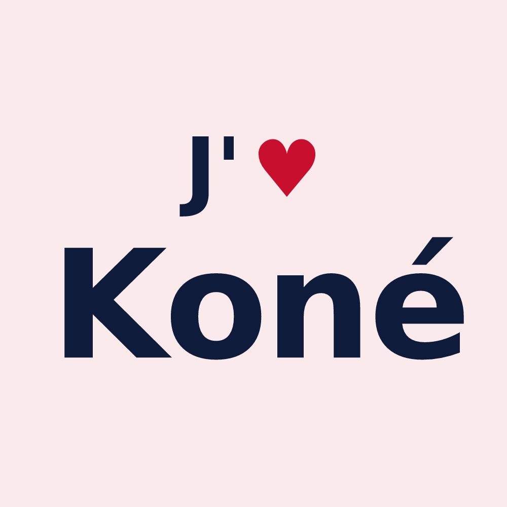 Magnet personnalisé Koné — design J'aime Koné