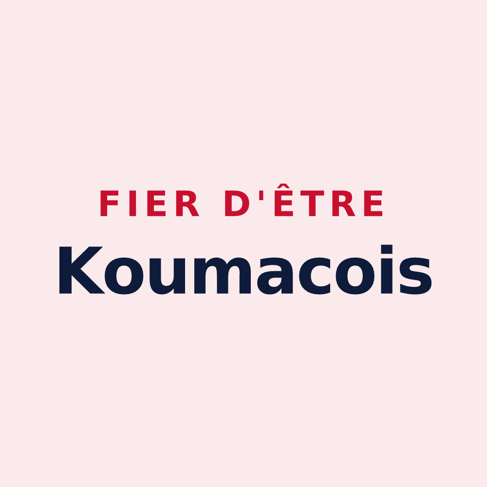 Magnet « Fier d'être Koumacois » — design pour Koumac