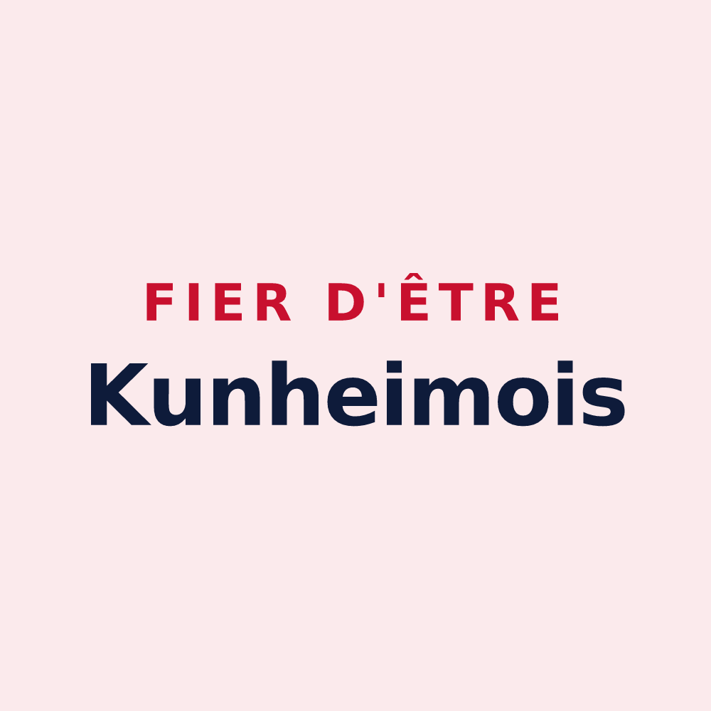 Magnet « Fier d'être Kunheimois » — design pour Kunheim