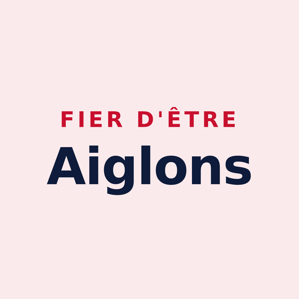Magnet « Fier d'être Aiglons » — design pour L'Aigle