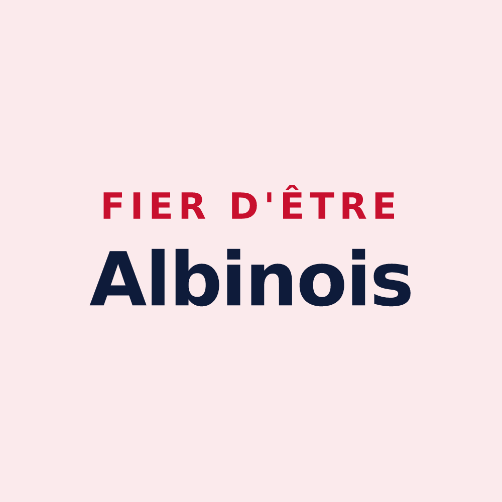 Magnet « Fier d'être Albinois » — design pour L'Albenc