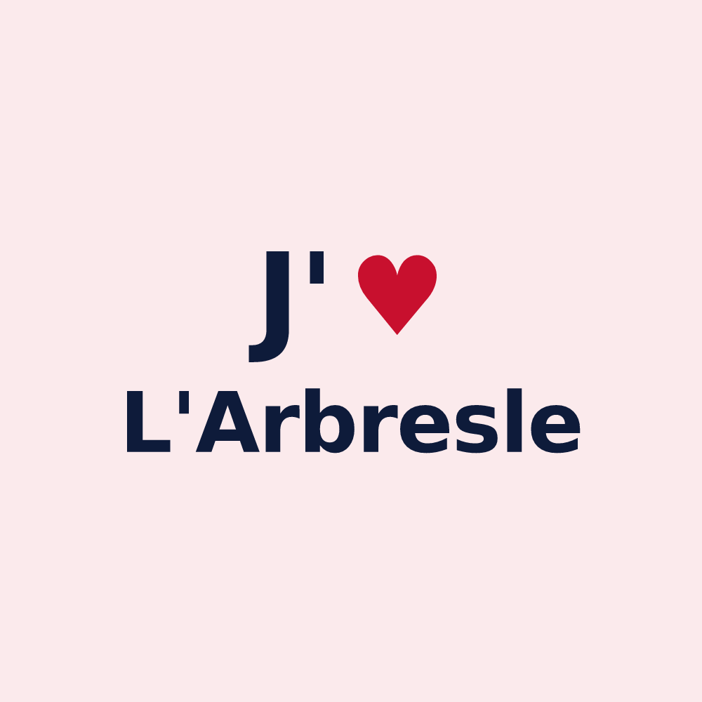 Magnet personnalisé L'Arbresle — design J'aime L'Arbresle