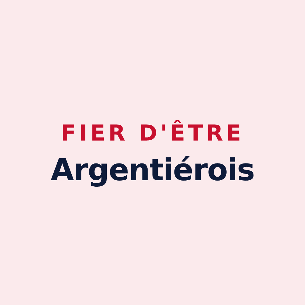 Magnet « Fier d'être Argentiérois » — design pour L'Argentière-la-Bessée