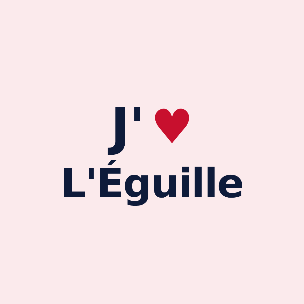 Magnet personnalisé L'Éguille — design J'aime L'Éguille