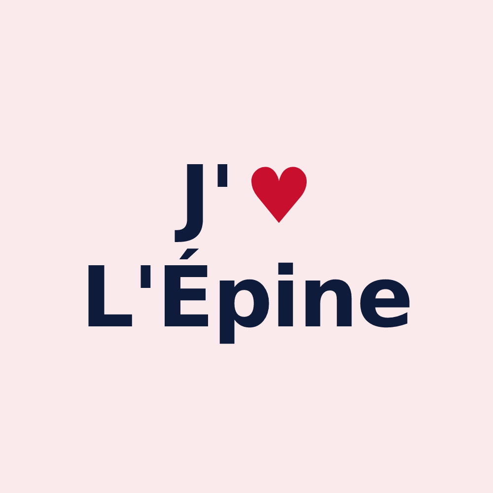 Magnet personnalisé L'Épine — design J'aime L'Épine