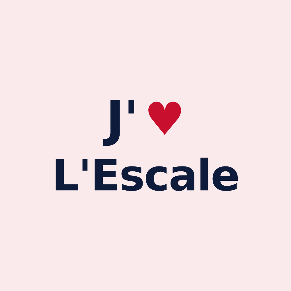 Magnet personnalisé L'Escale — design J'aime L'Escale