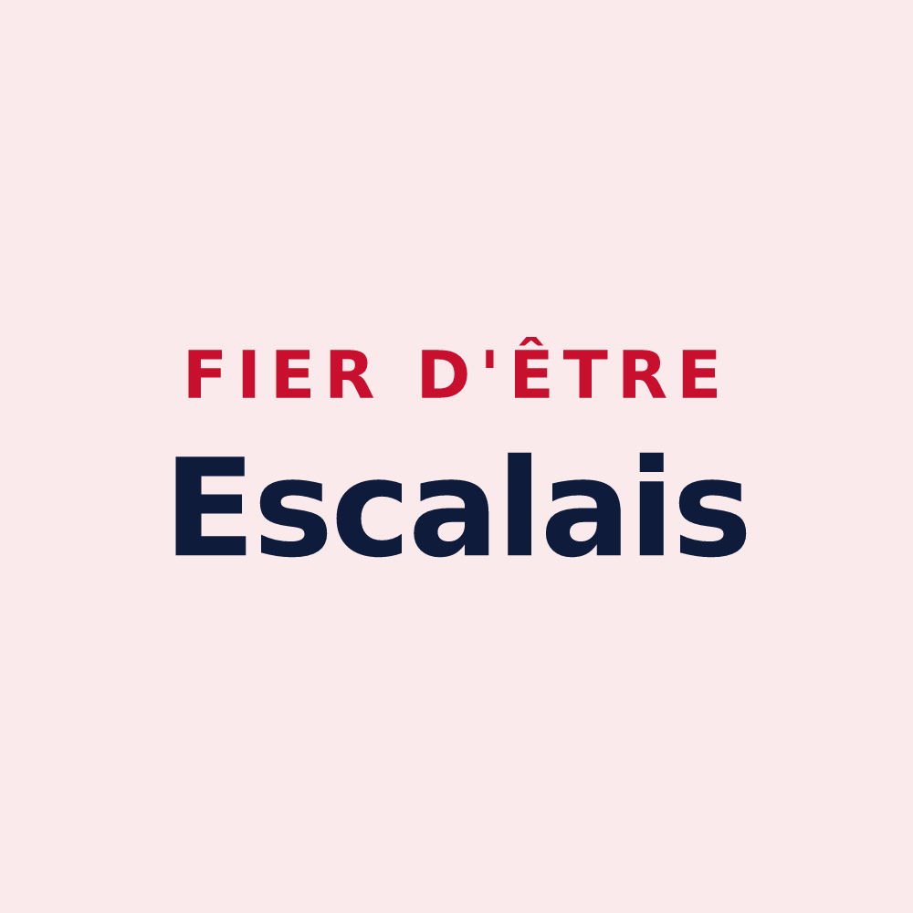 Magnet « Fier d'être Escalais » — design pour L'Escale