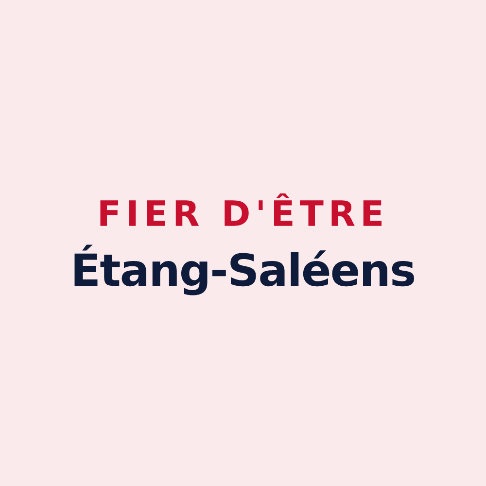 Magnet « Fier d'être Étang-Saléens » — design pour L'Étang-Salé