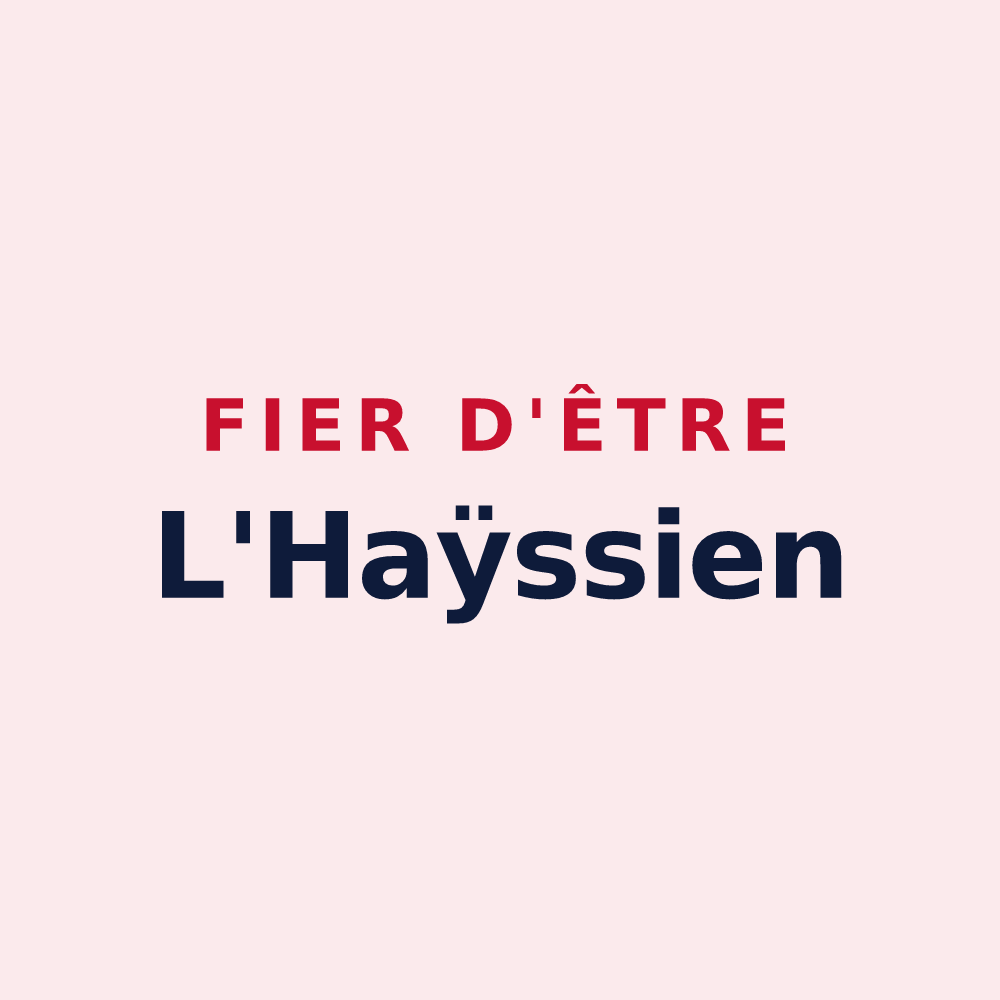Magnet « Fier d'être L'Haÿssien » — design pour L'Haÿ-les-Roses