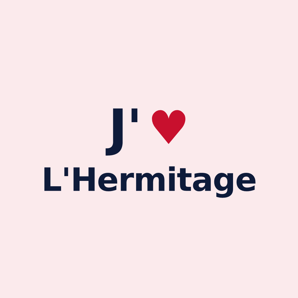 Magnet personnalisé L'Hermitage — design J'aime L'Hermitage