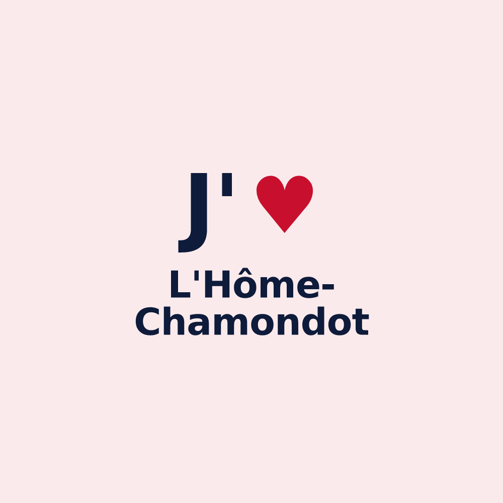 Magnet personnalisé L'Hôme-Chamondot — design J'aime L'Hôme-Chamondot