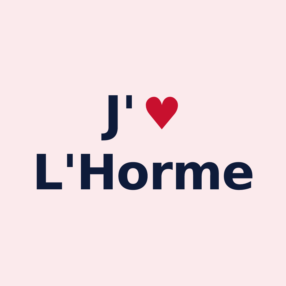 Magnet personnalisé L'Horme — design J'aime L'Horme