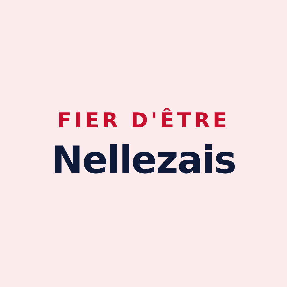 Magnet « Fier d'être Nellezais » — design pour L'Île-d'Elle