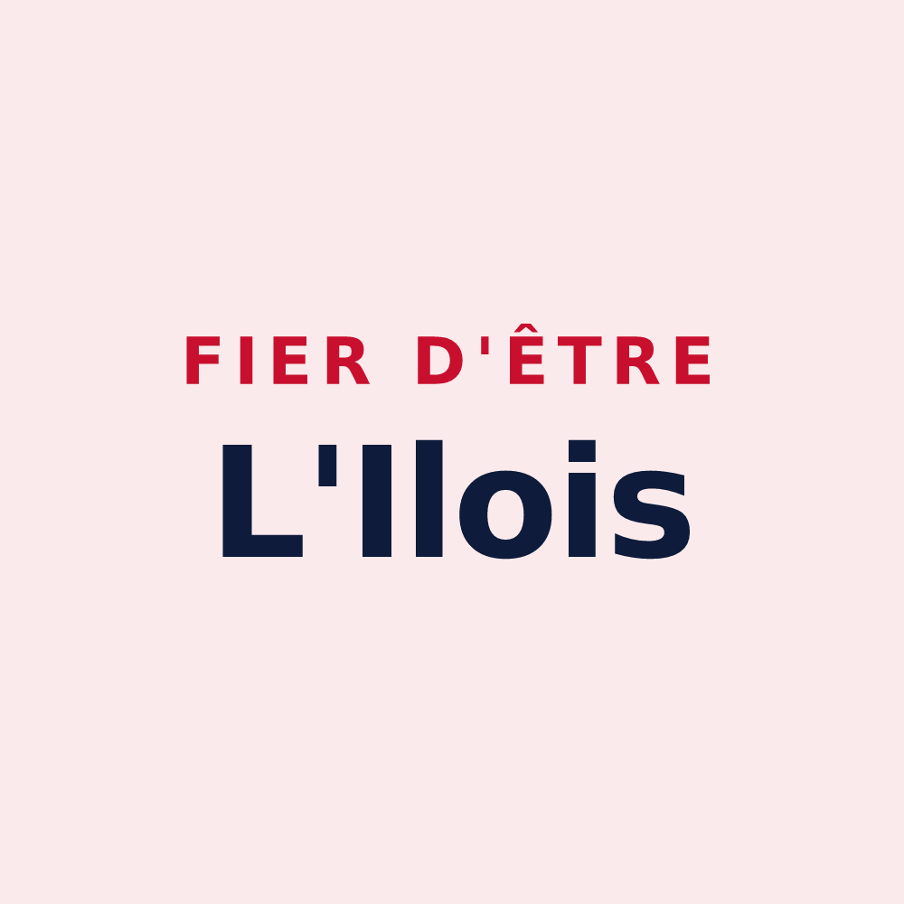 Magnet « Fier d'être L'Ilois » — design pour L'Isle-Arné