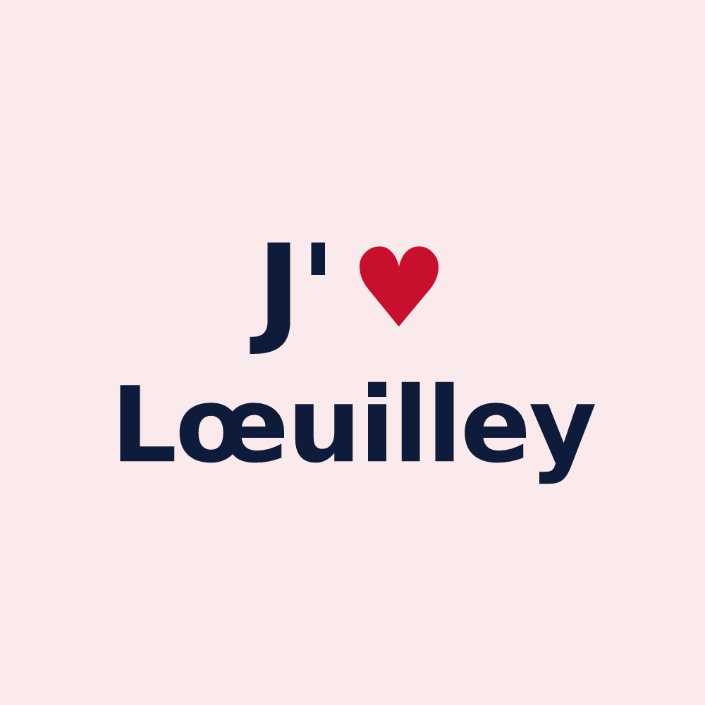 Magnet personnalisé Lœuilley — design J'aime Lœuilley