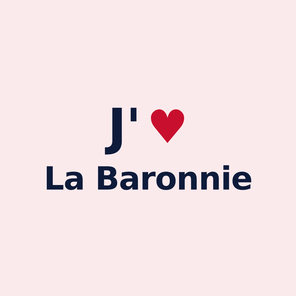 Magnet personnalisé La Baronnie — design J'aime La Baronnie