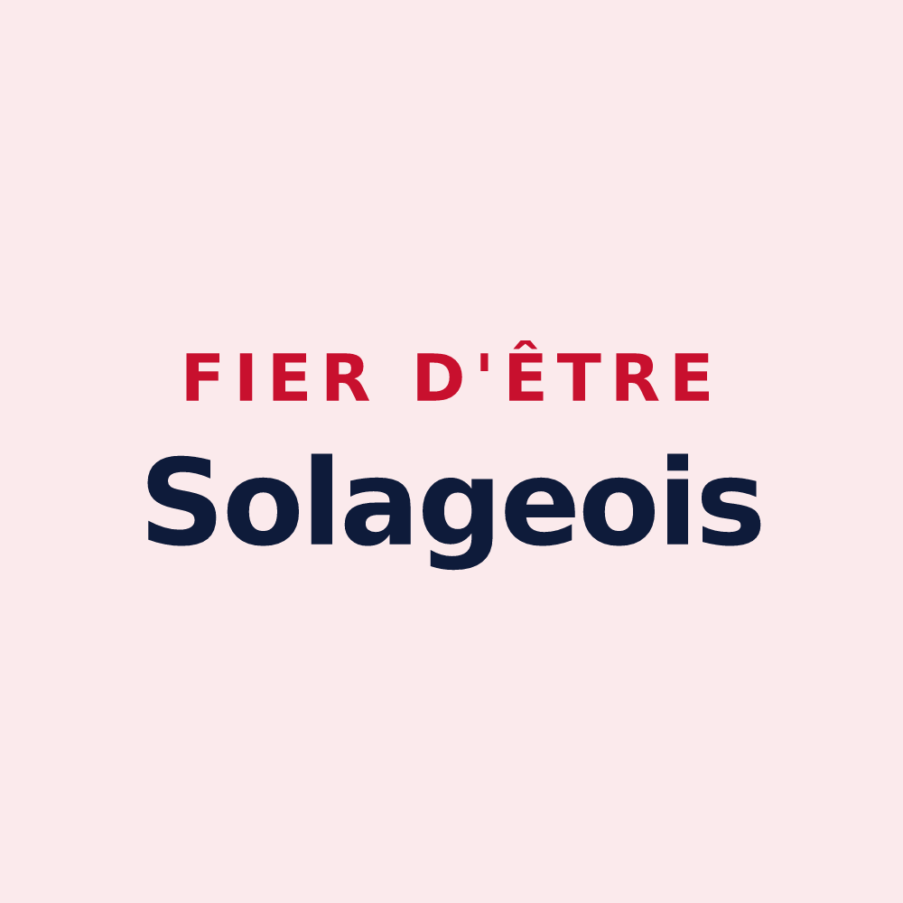 Magnet « Fier d'être Solageois » — design pour La Bastide-Solages
