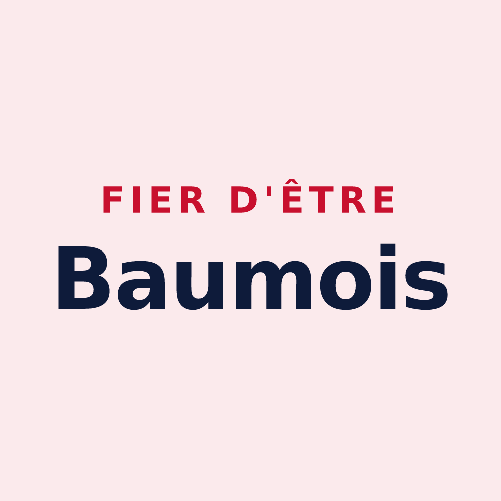Magnet « Fier d'être Baumois » — design pour La Baume-d'Hostun