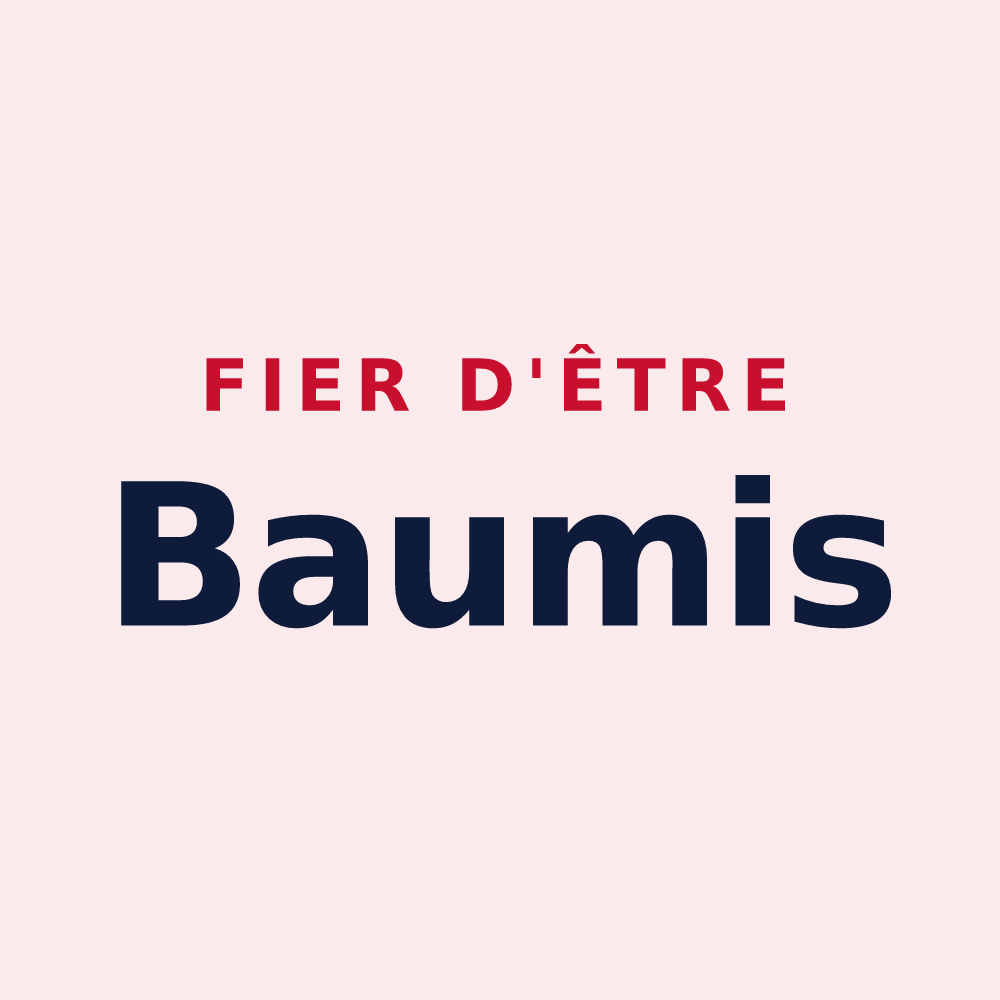 Magnet « Fier d'être Baumis » — design pour La Baume