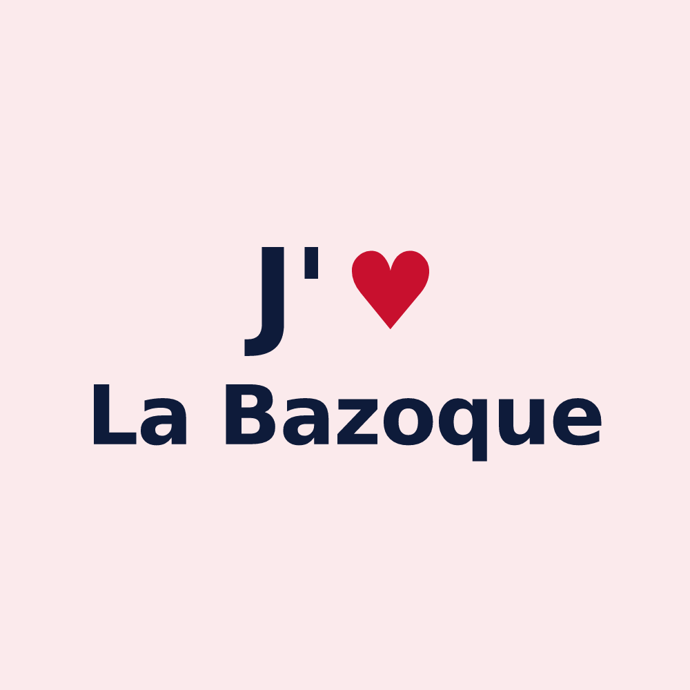 Magnet personnalisé La Bazoque — design J'aime La Bazoque