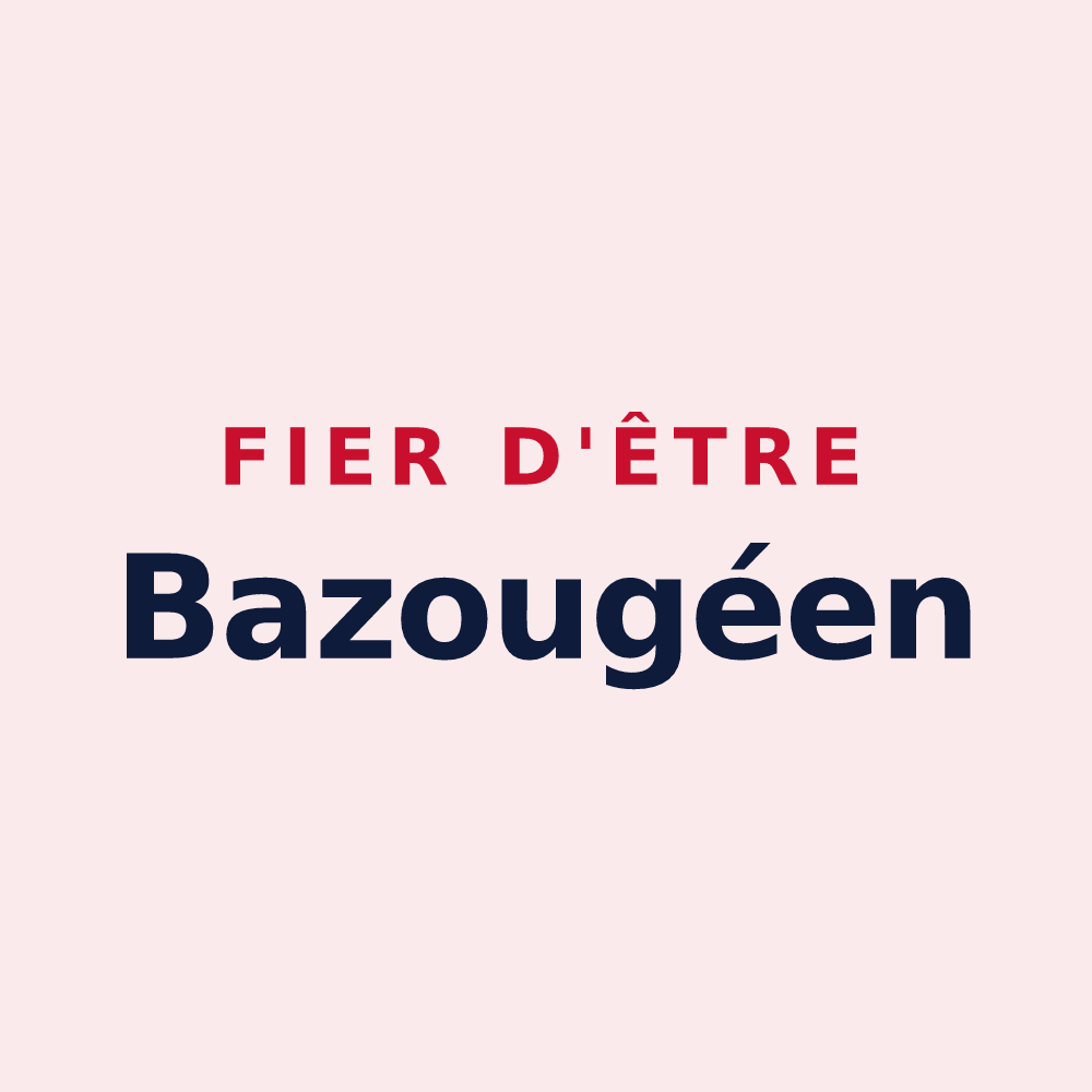 Magnet « Fier d'être Bazougéen » — design pour La Bazouge-de-Chemeré