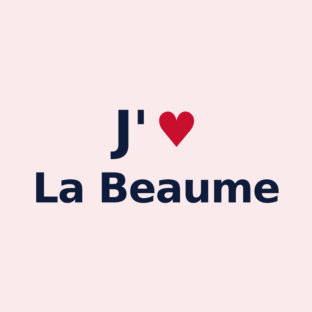 Magnet personnalisé La Beaume — design J'aime La Beaume