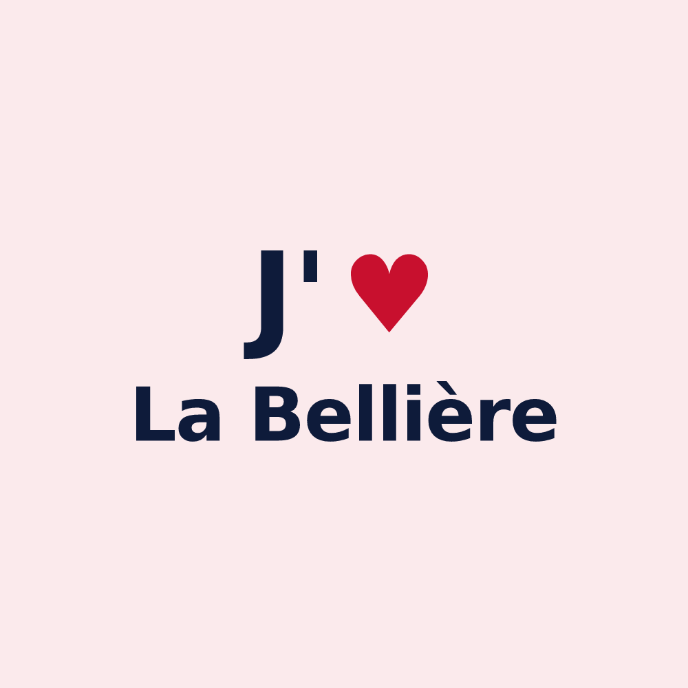 Magnet personnalisé La Bellière — design J'aime La Bellière