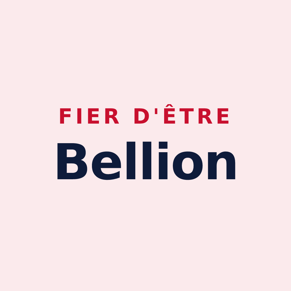 Magnet « Fier d'être Bellion » — design pour La Bellière