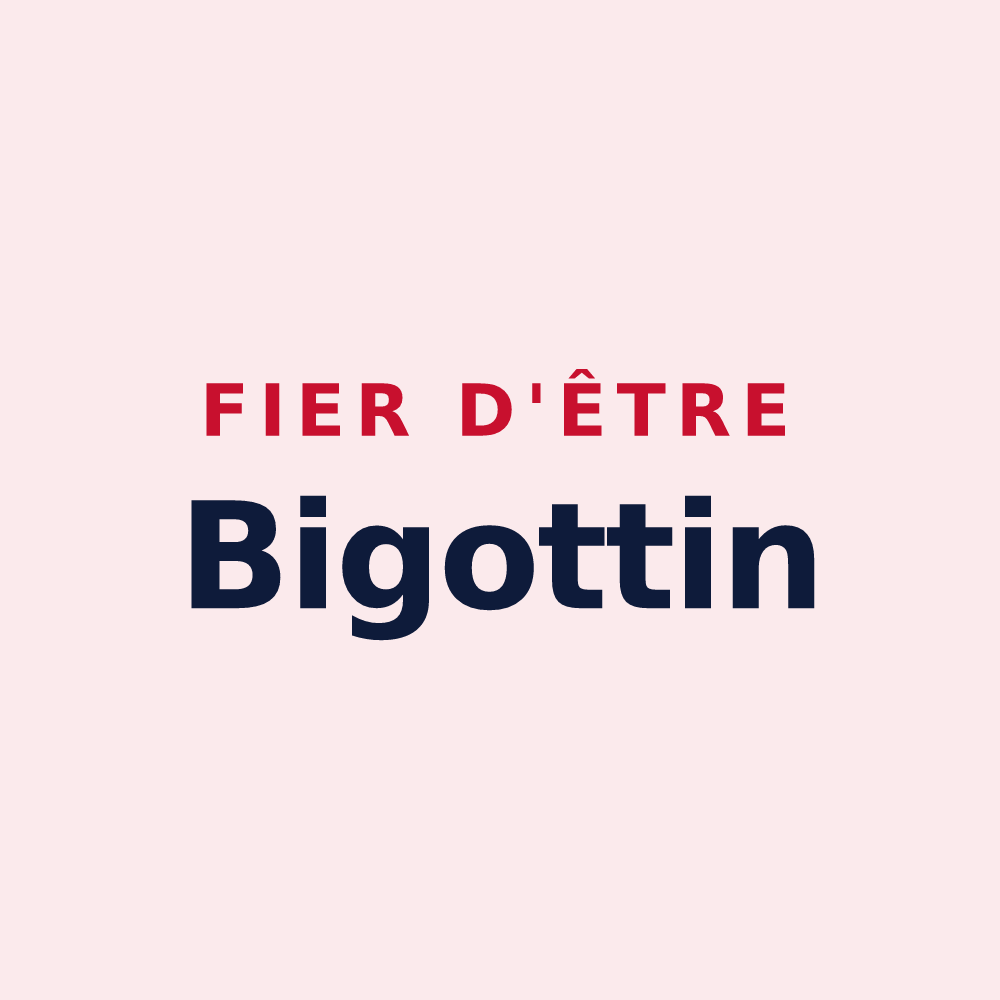 Magnet « Fier d'être Bigottin » — design pour La Bigottière