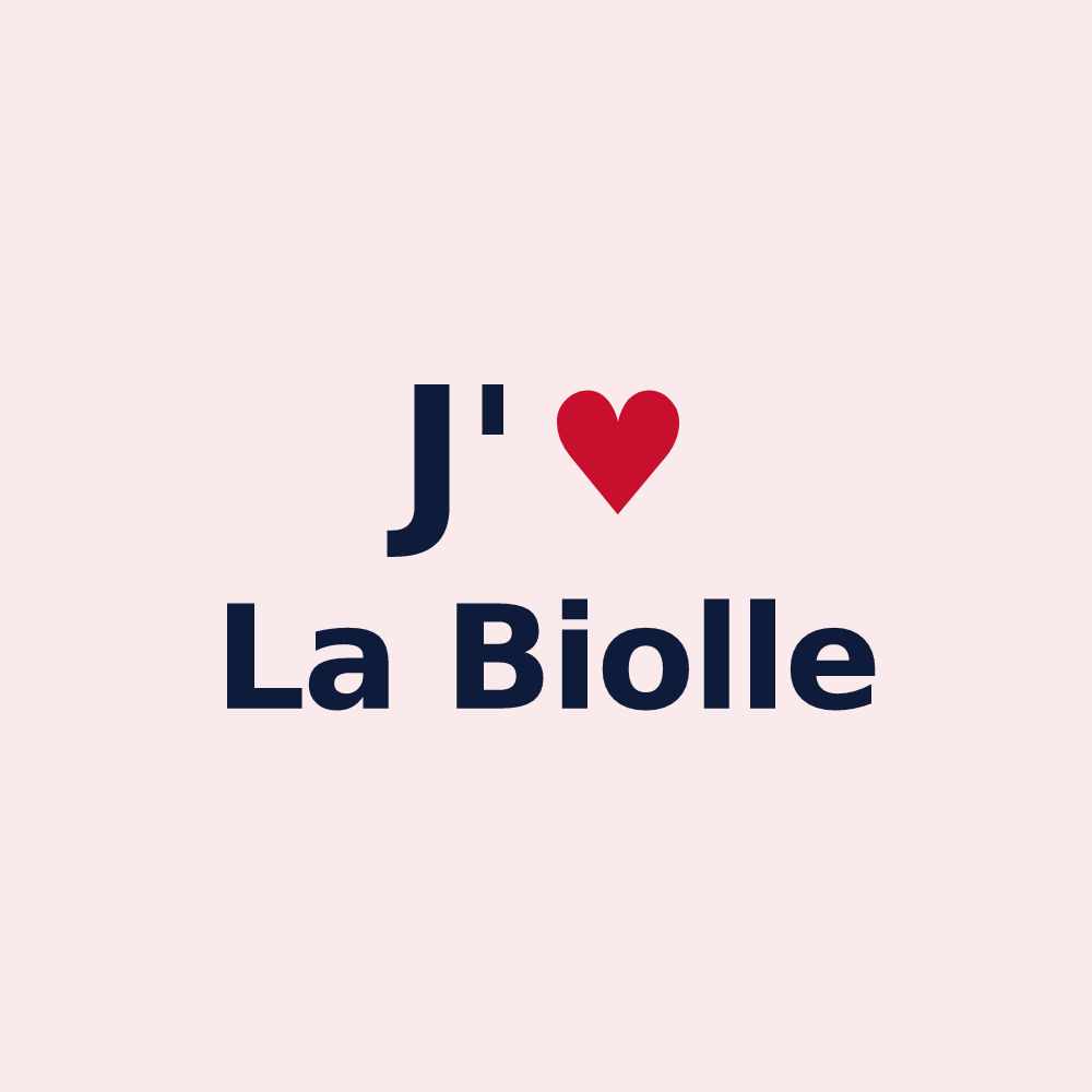 Magnet personnalisé La Biolle — design J'aime La Biolle