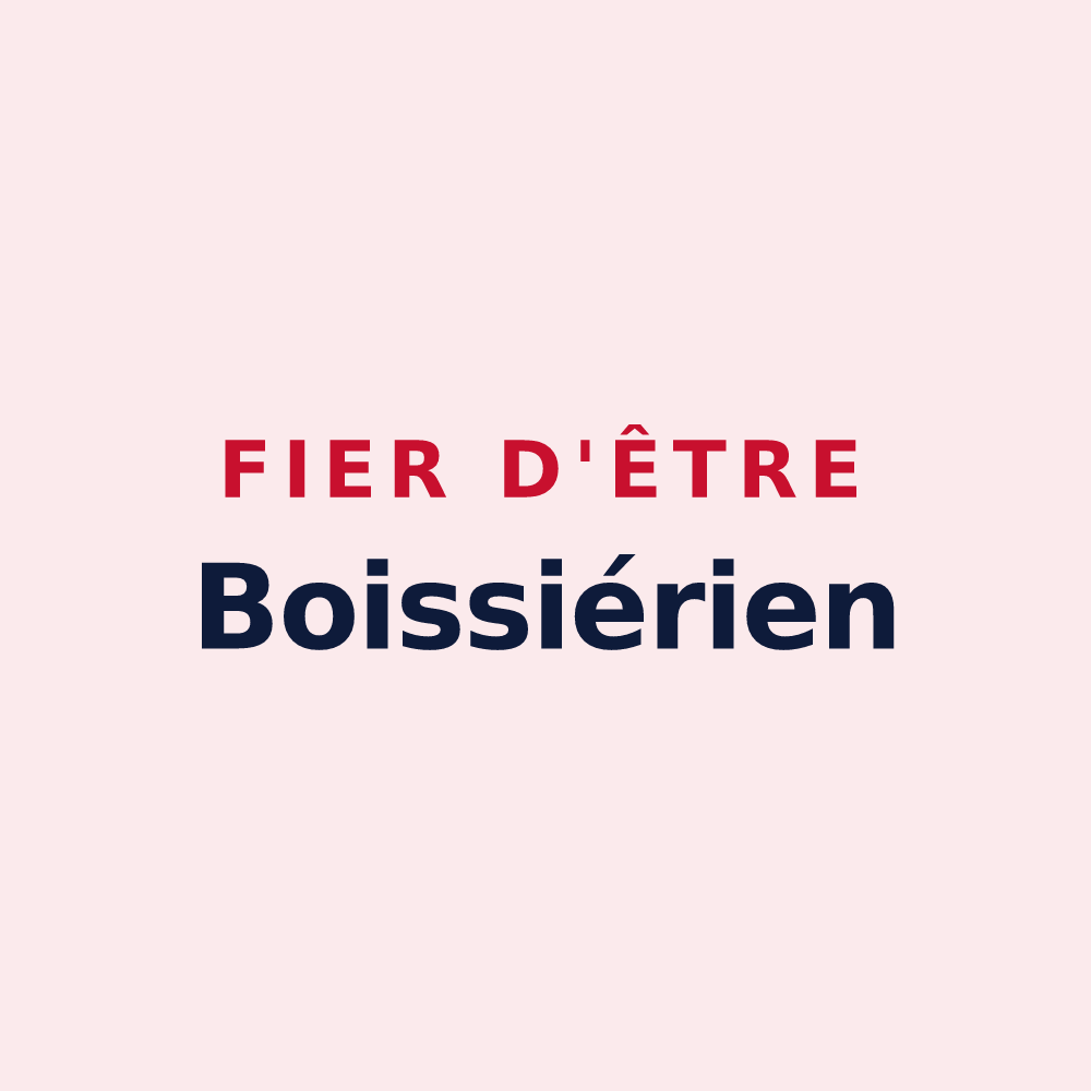 Magnet « Fier d'être Boissiérien » — design pour La Boissière-de-Montaigu