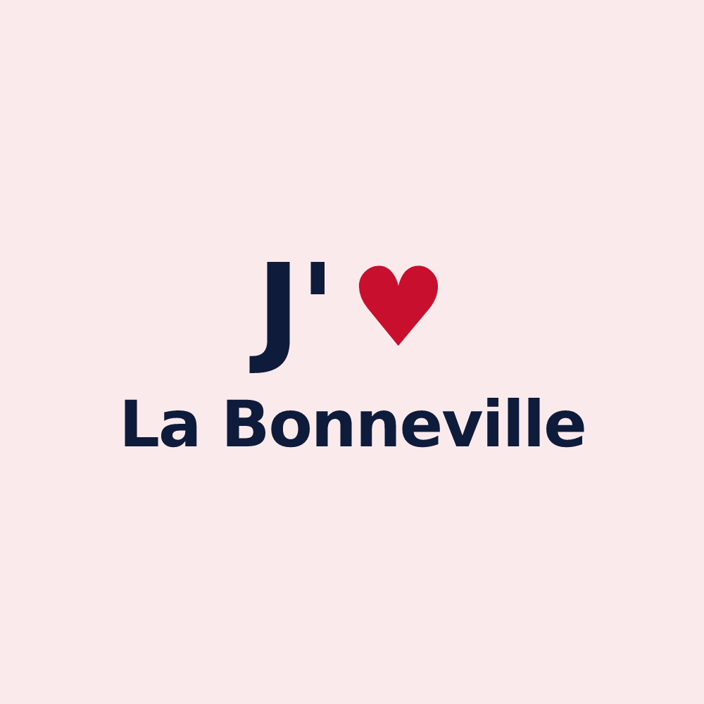 Magnet personnalisé La Bonneville — design J'aime La Bonneville