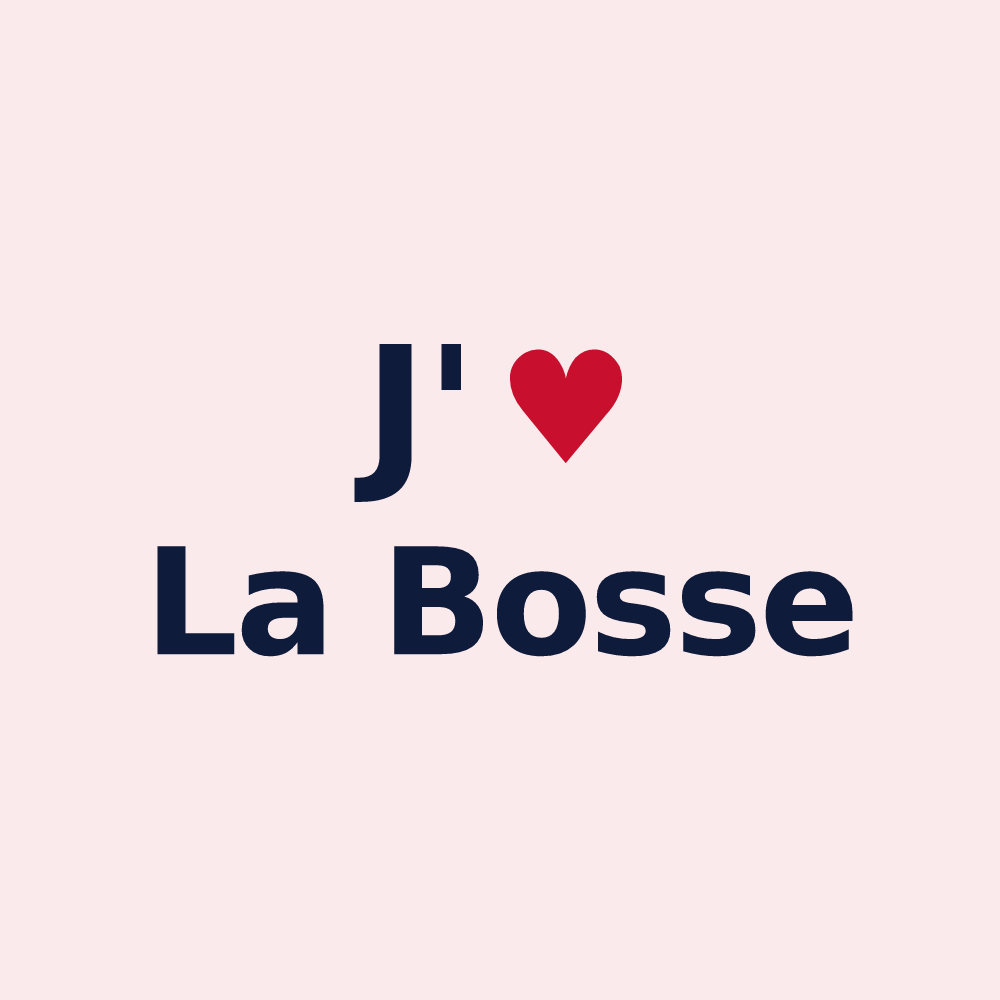 Magnet personnalisé La Bosse — design J'aime La Bosse