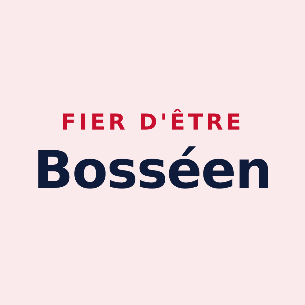 Magnet « Fier d'être Bosséen » — design pour La Bosse-de-Bretagne