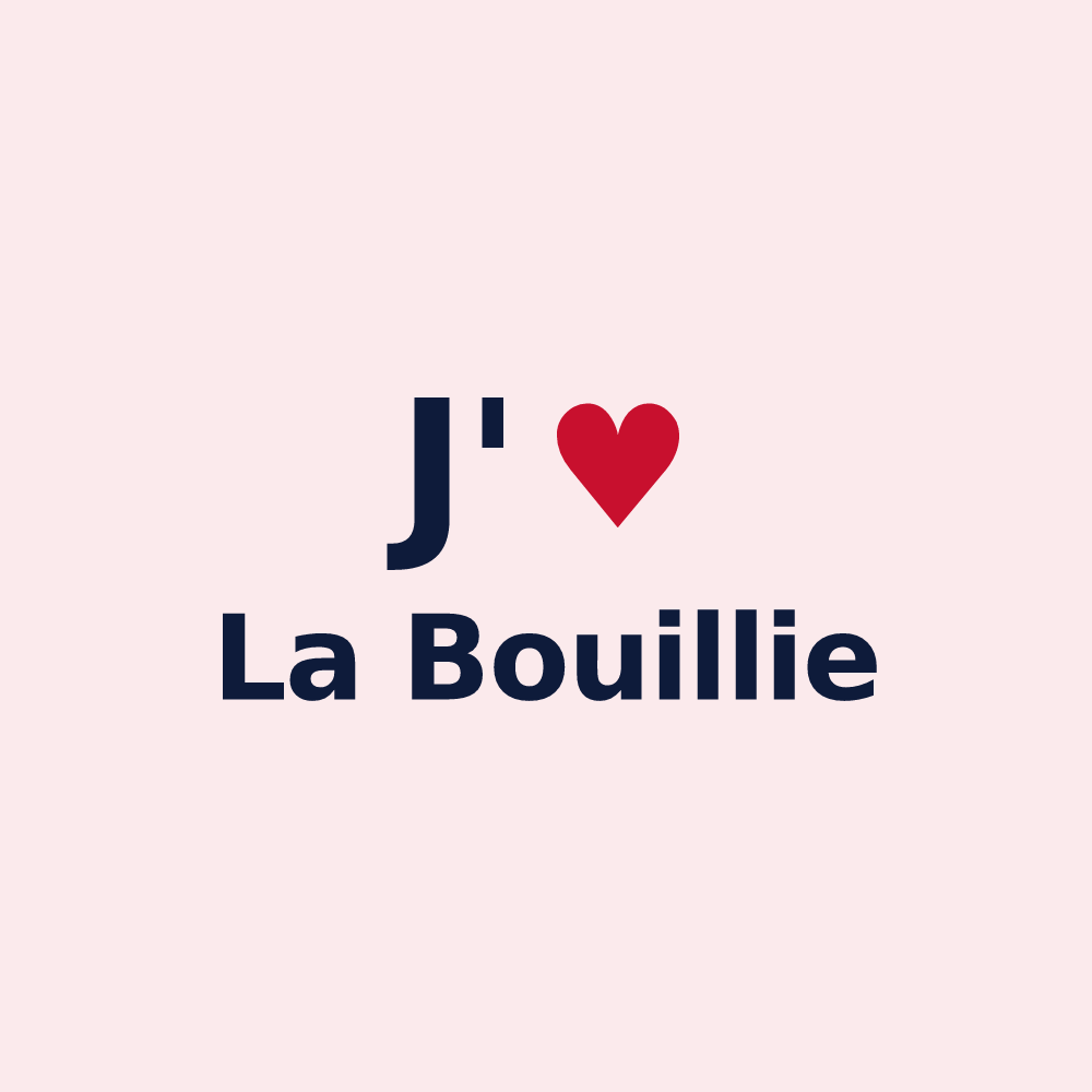 Magnet personnalisé La Bouillie — design J'aime La Bouillie