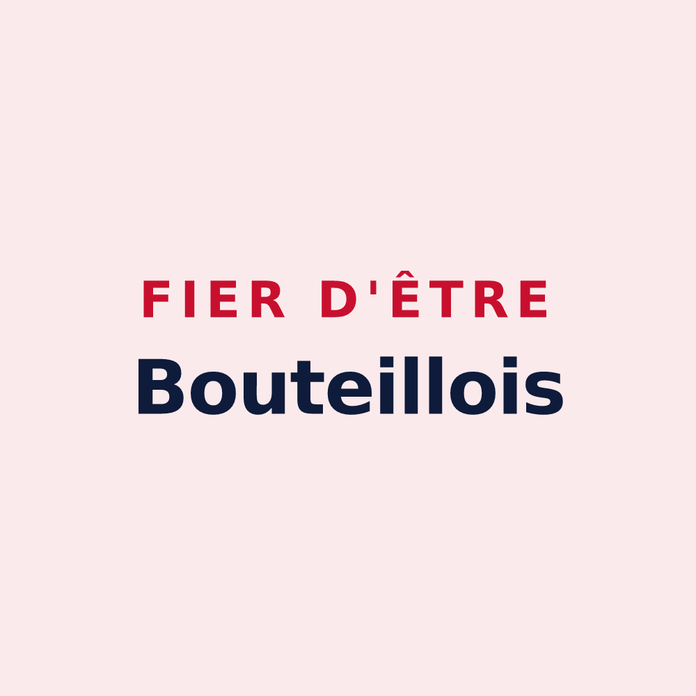 Magnet « Fier d'être Bouteillois » — design pour La Bouteille