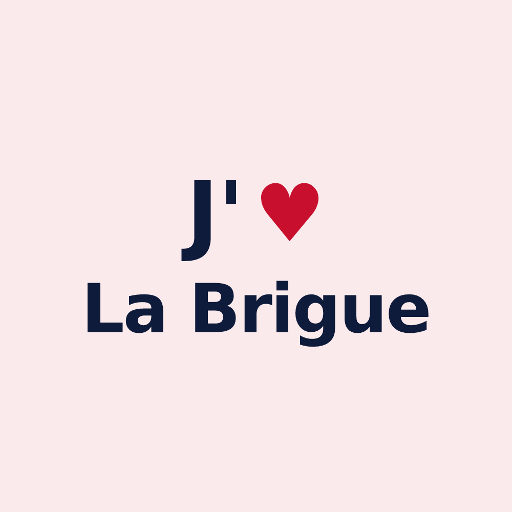 Magnet personnalisé La Brigue — design J'aime La Brigue