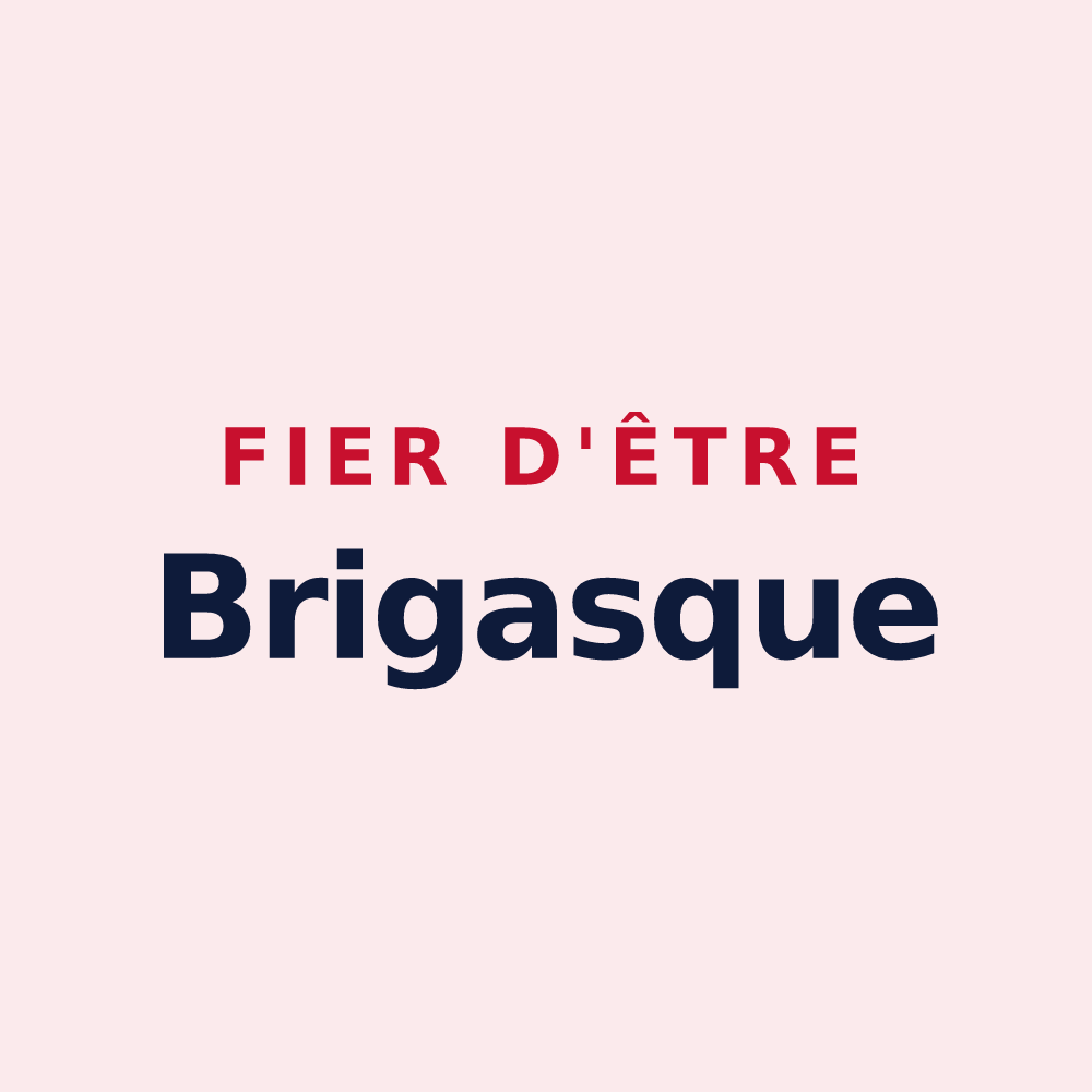 Magnet « Fier d'être Brigasque » — design pour La Brigue