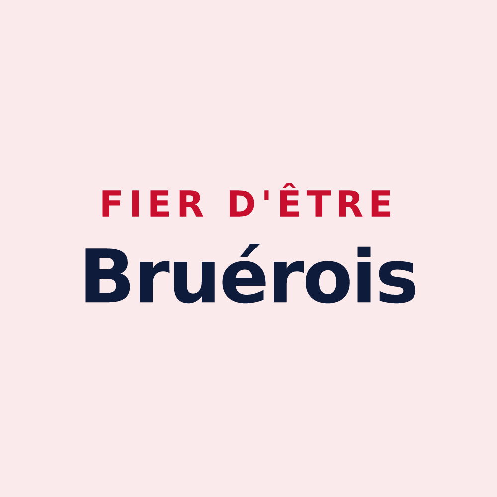 Magnet « Fier d'être Bruérois » — design pour La Bruère-sur-Loir