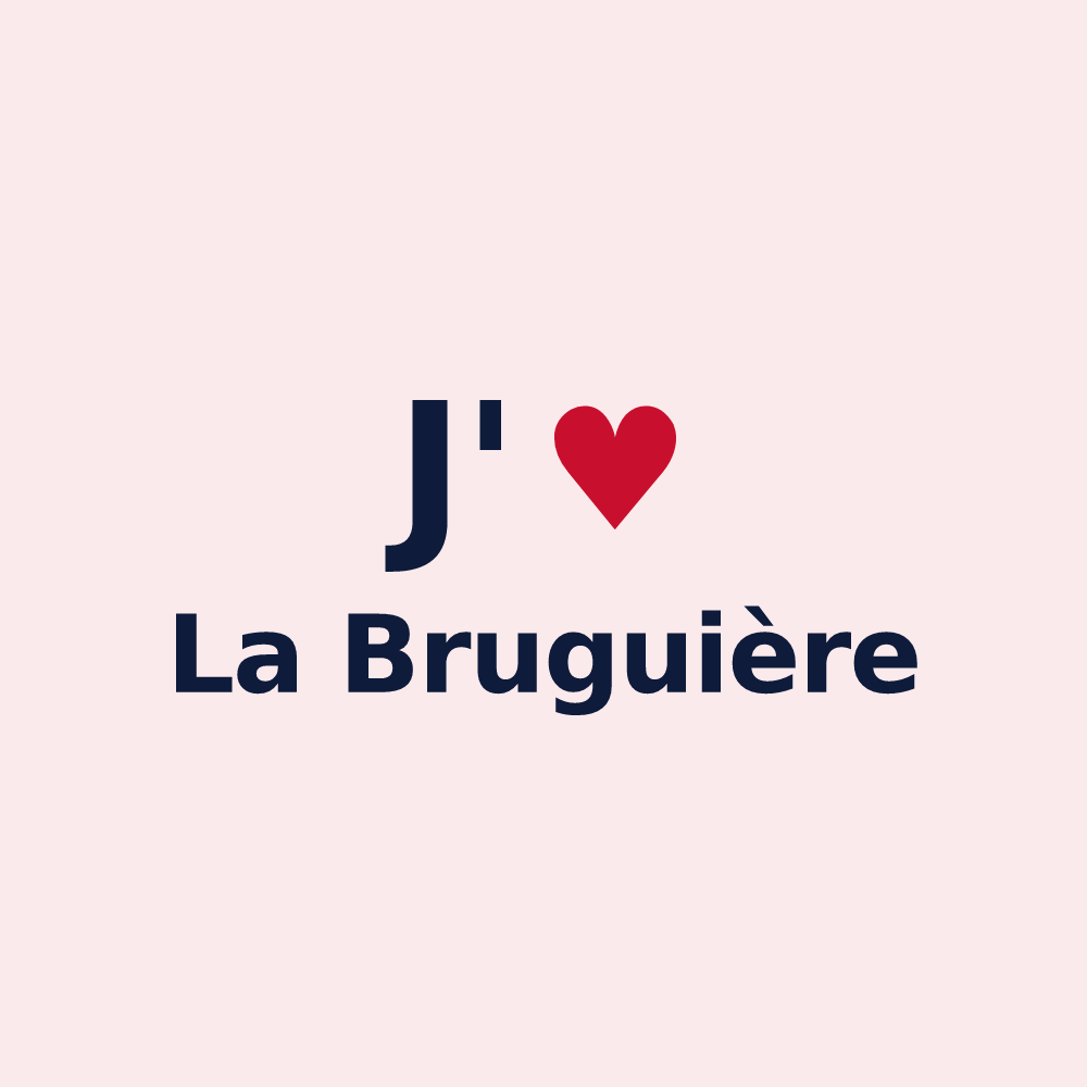 Magnet personnalisé La Bruguière — design J'aime La Bruguière