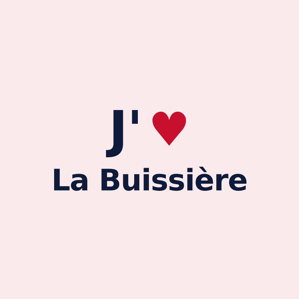 Magnet personnalisé La Buissière — design J'aime La Buissière