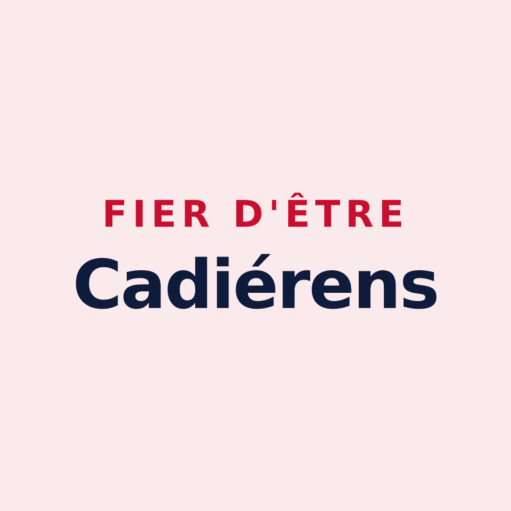 Magnet « Fier d'être Cadiérens » — design pour La Cadière-d'Azur