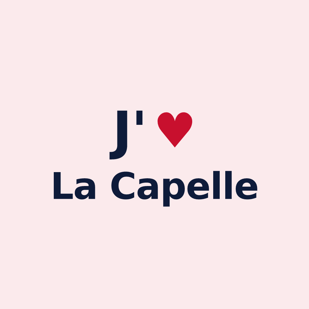 Magnet personnalisé La Capelle — design J'aime La Capelle