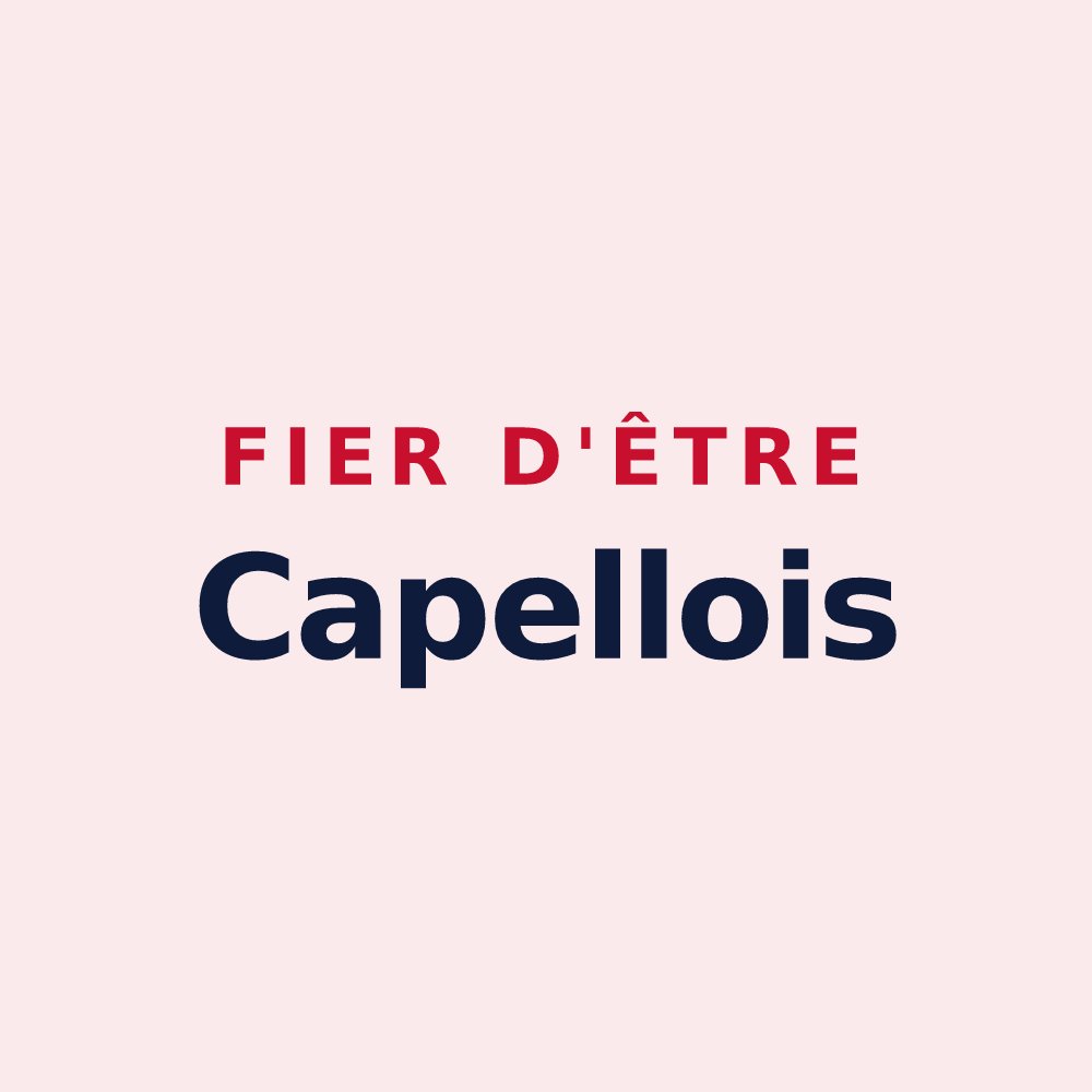 Magnet « Fier d'être Capellois » — design pour La Capelle