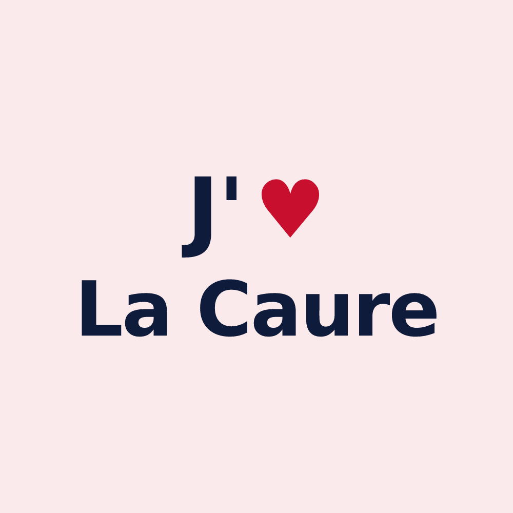 Magnet personnalisé La Caure — design J'aime La Caure