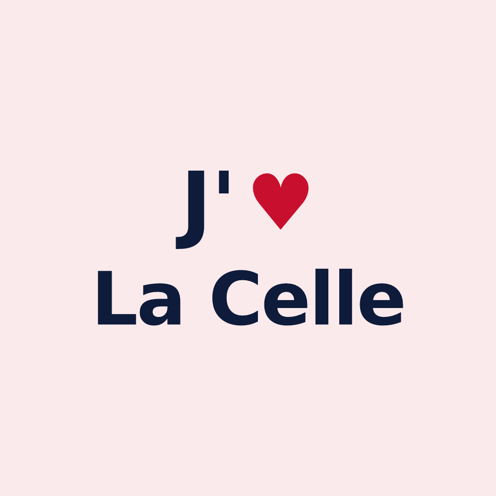 Magnet personnalisé La Celle — design J'aime La Celle